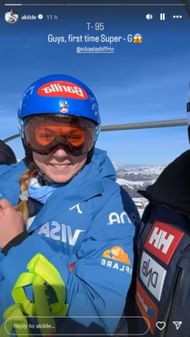 Shiffrin shares words of affirmation to fiance; Instagram - @akilde